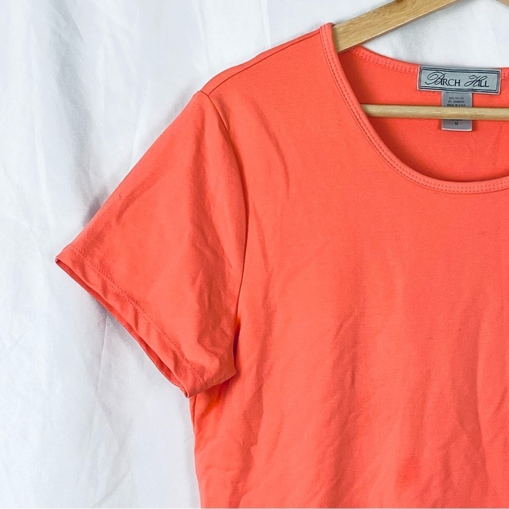 Birch Hill Women’s Coral Pink T-Shirt Medium - Picture 3 of 15